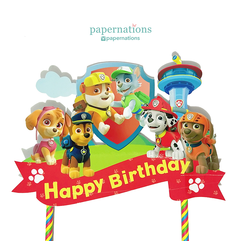 Paw Patrol Cake Topper